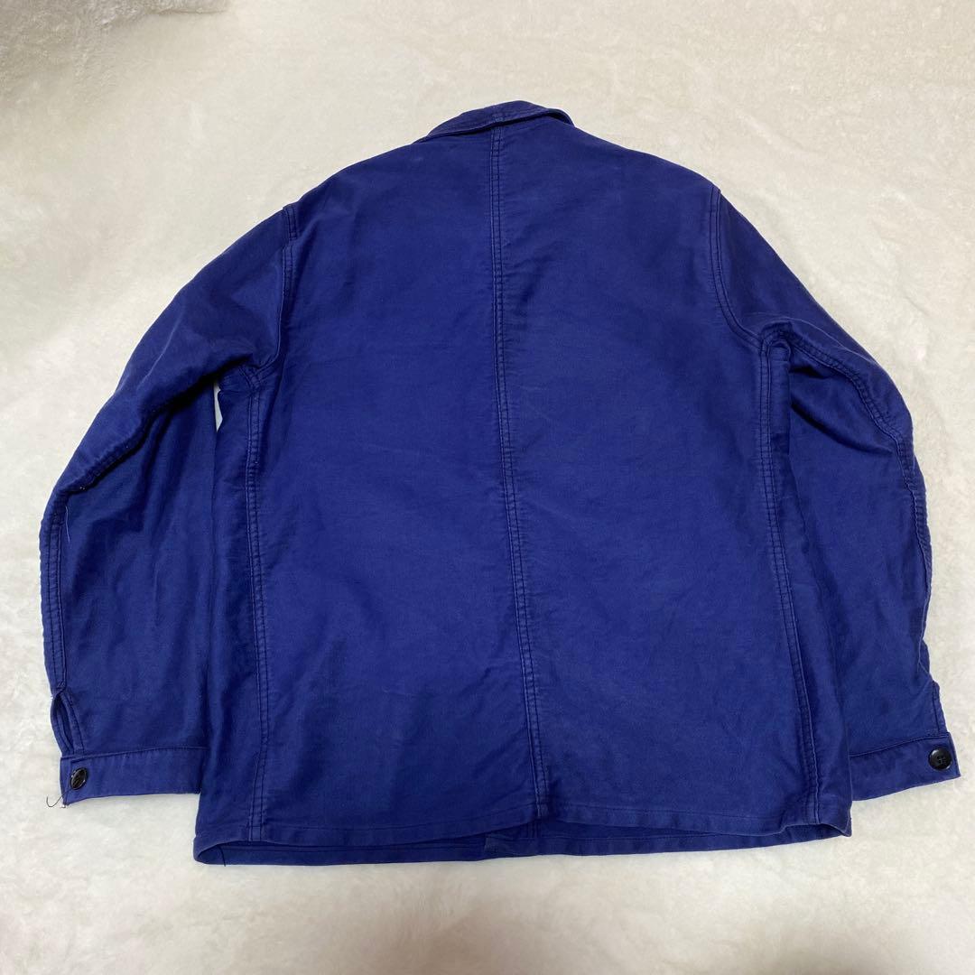 60s フレンチ モールスキンジャケット カバーオール 古着 ブランド不明