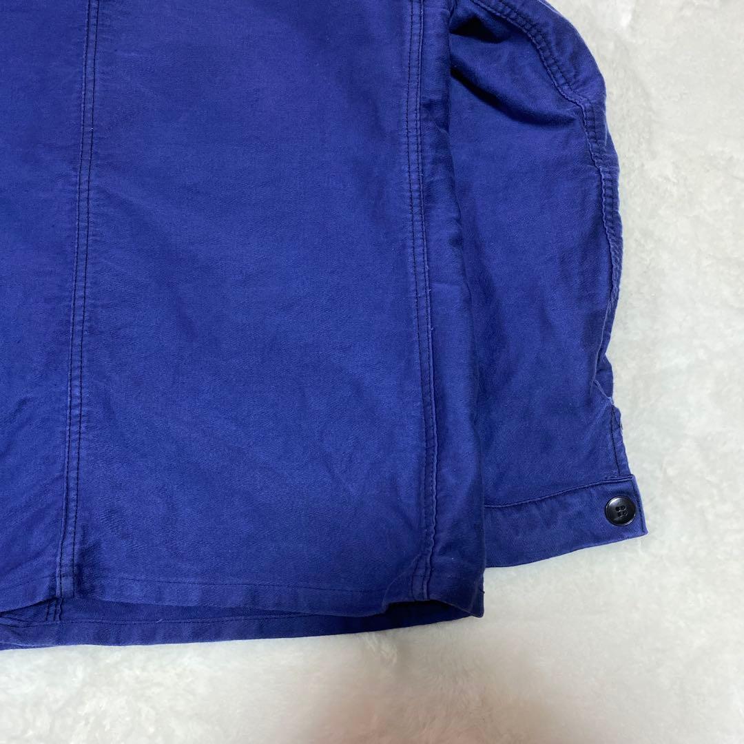 60s フレンチ モールスキンジャケット カバーオール 古着 ブランド不明