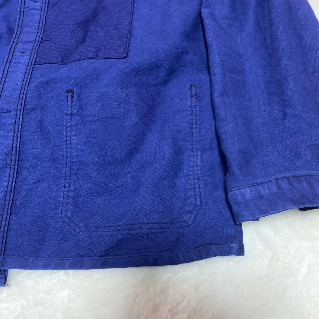 60s フレンチ モールスキンジャケット カバーオール 古着 ブランド不明