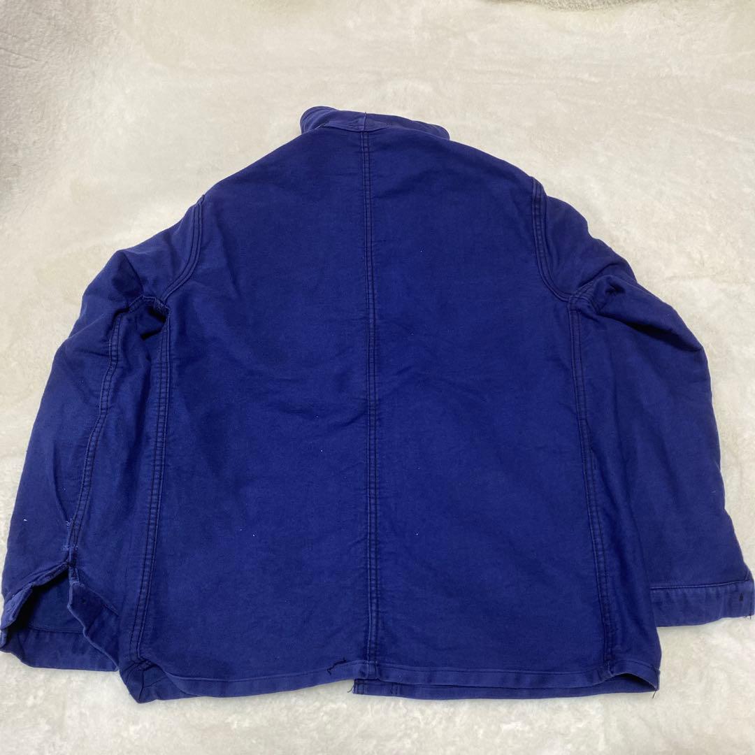 60s フレンチ モールスキンジャケット カバーオール 古着 ブランド不明