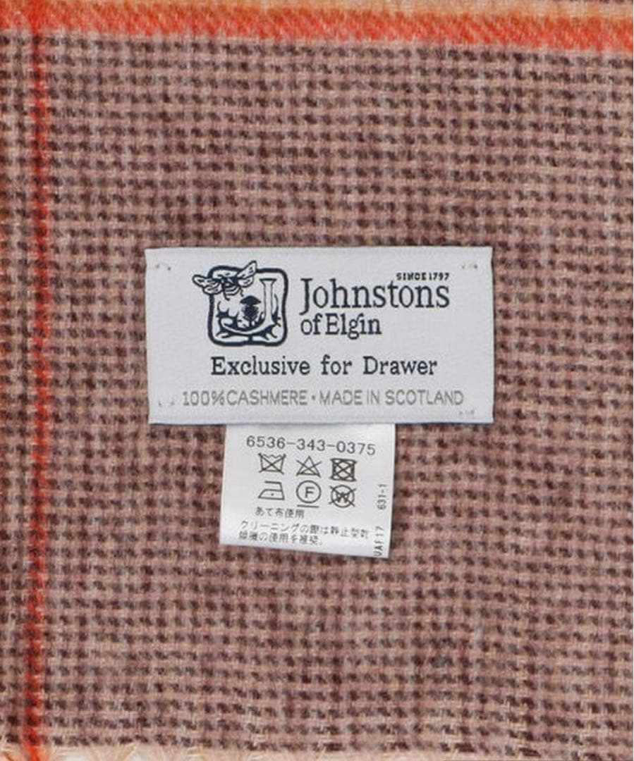 【特価！定価93,500円】ジョンストンズ ドゥロワー別注 カシミヤ ストール♡