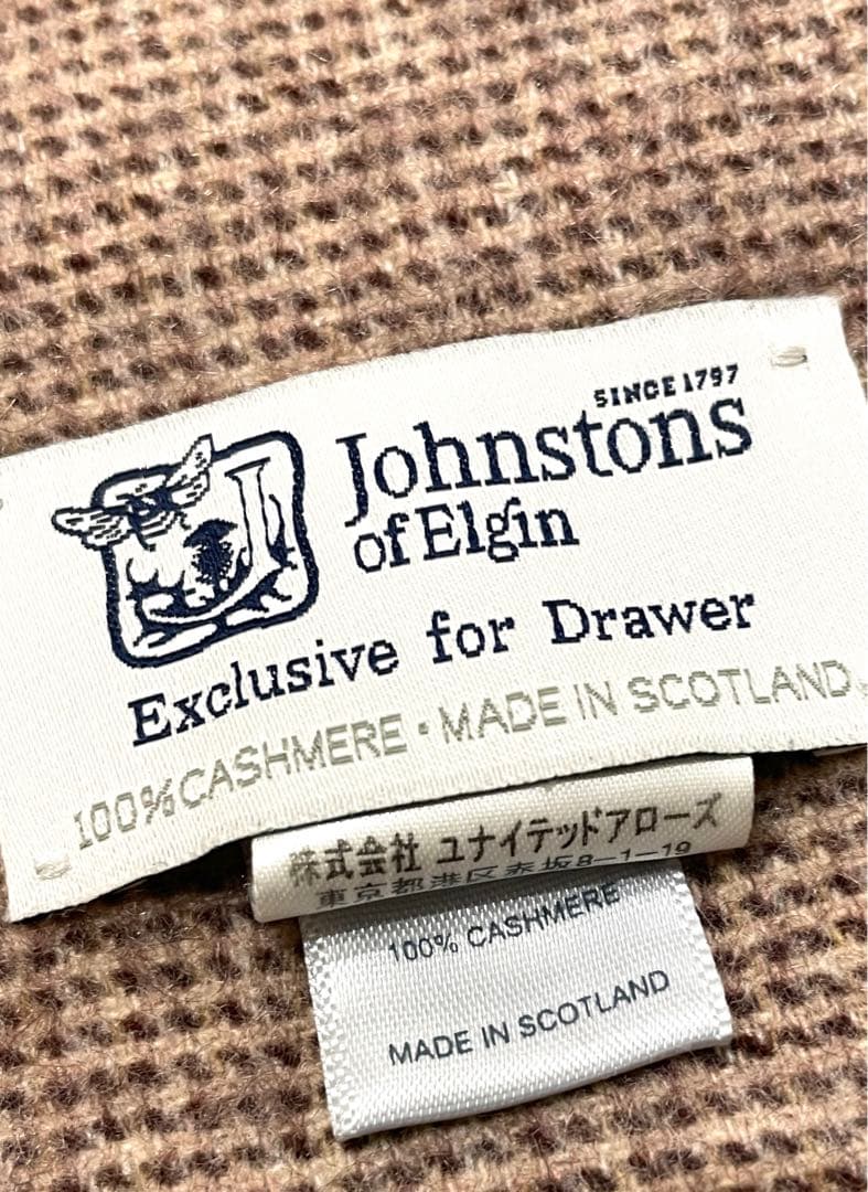【特価！定価93,500円】ジョンストンズ ドゥロワー別注 カシミヤ ストール♡