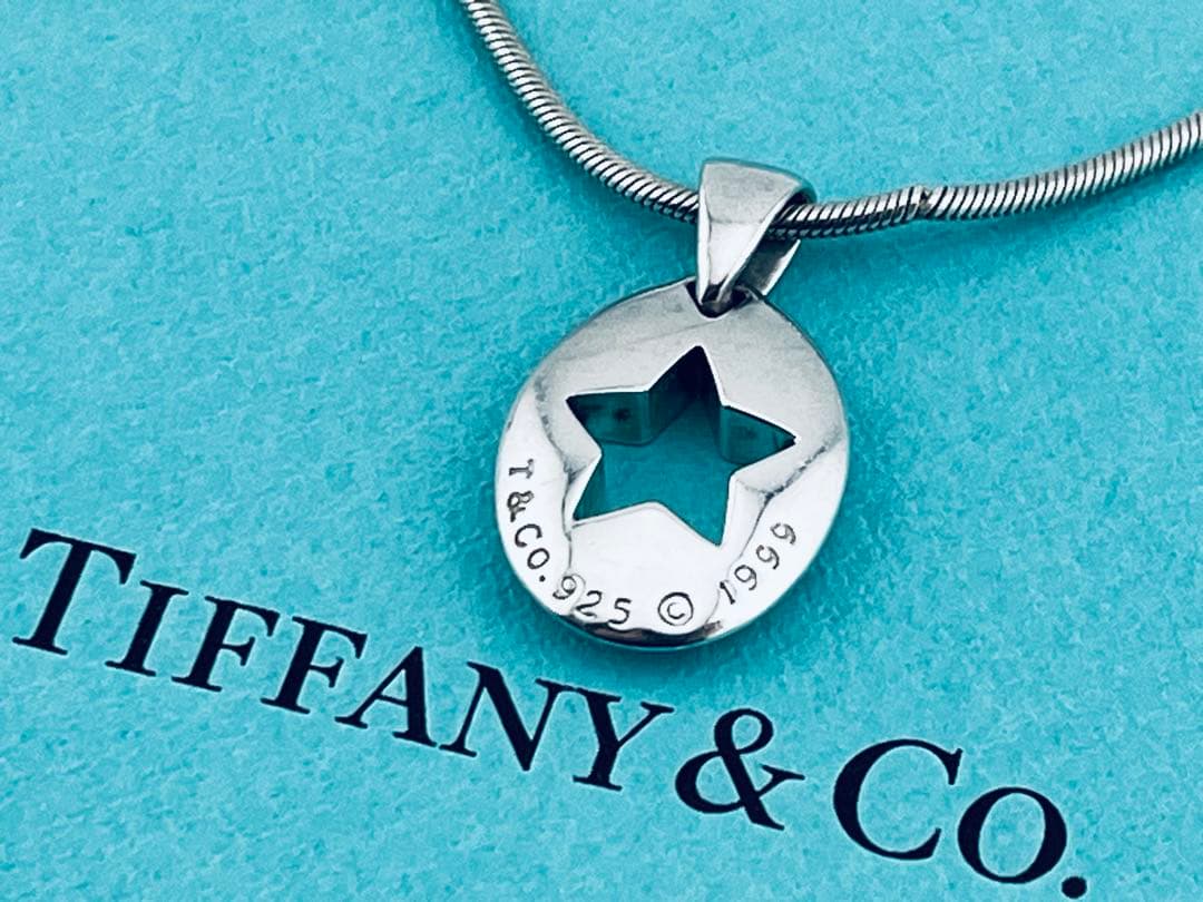 h969オールド　ティファニー　1999 スター　カットアウト　ネックレス925