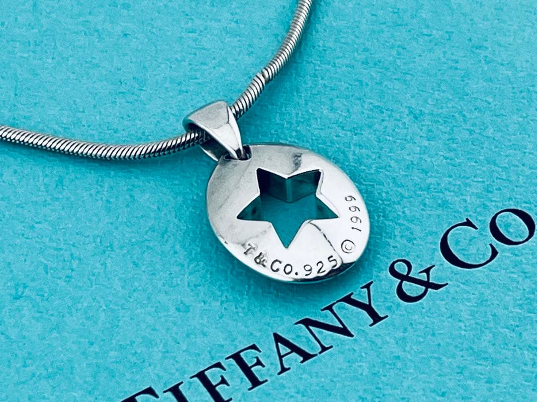 h969オールド　ティファニー　1999 スター　カットアウト　ネックレス925