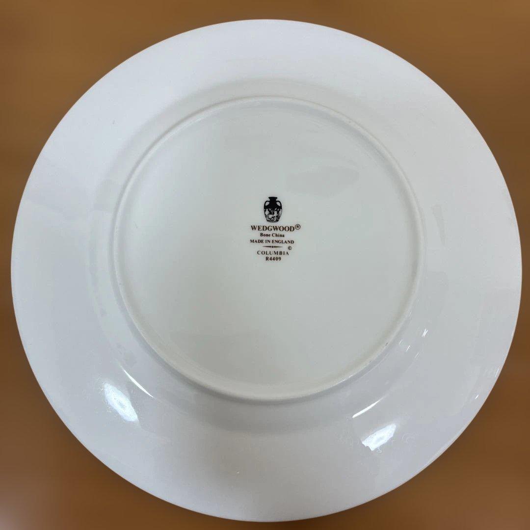 ウェッジウッド コロンビアセージグリーン プレート　丸皿　黒壷　4枚まとめ売り