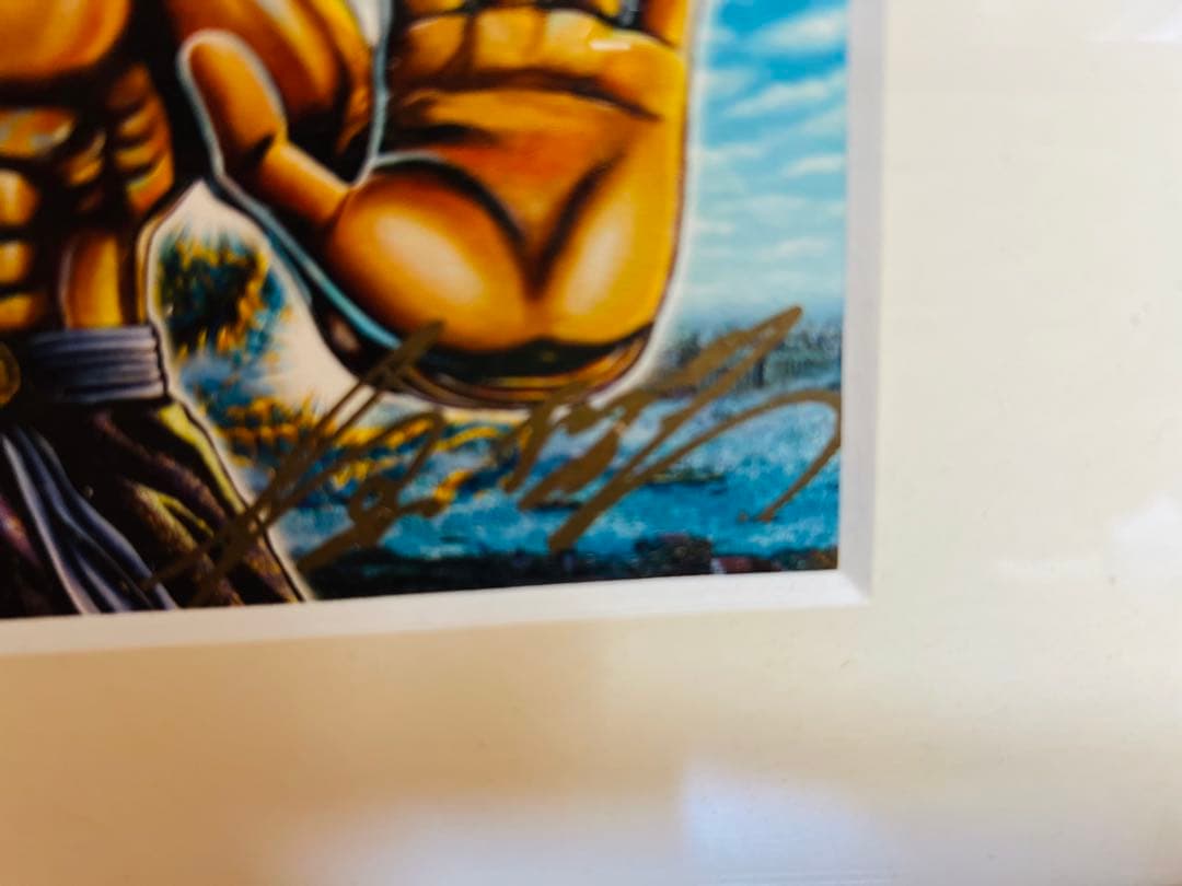 蒼天の拳　原　哲夫先生直筆サイン入り原画　額装付き　マミヤ　セル画　ラフ画　新品