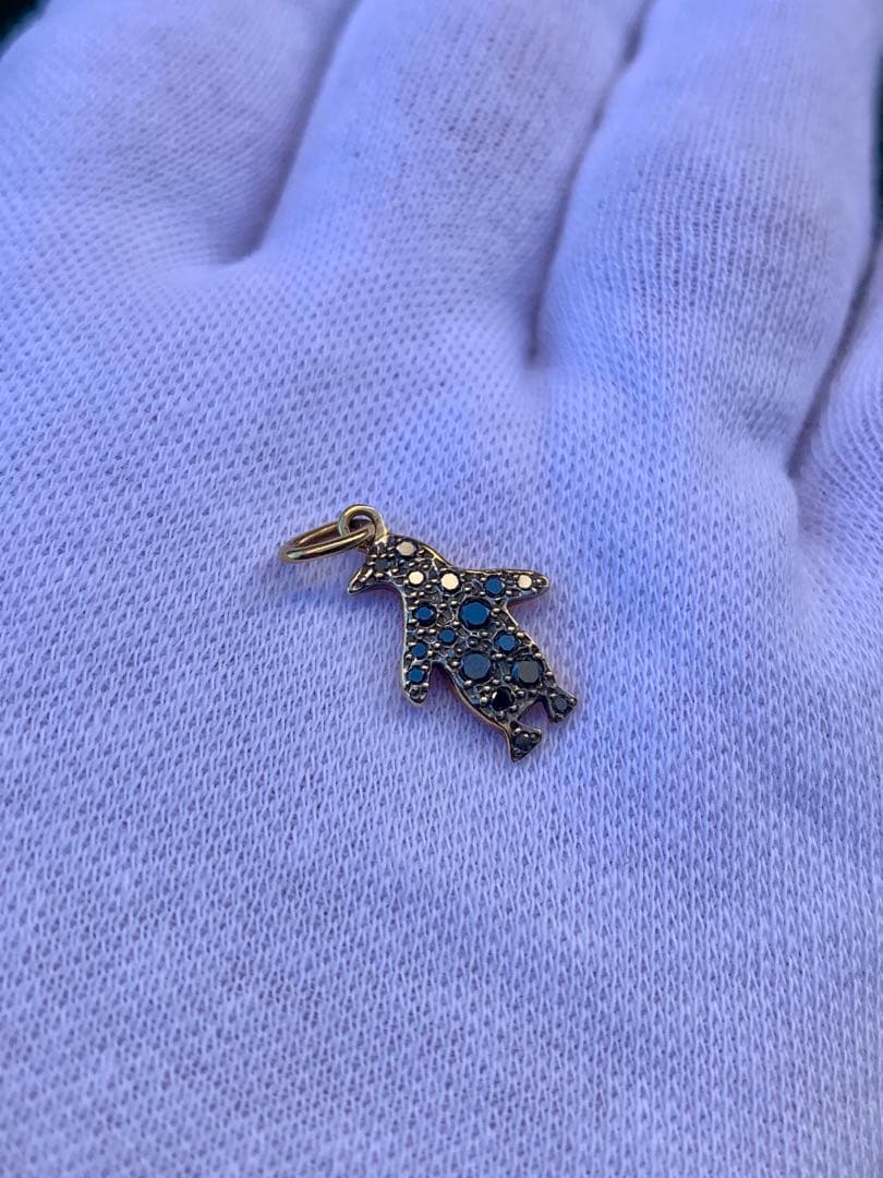 ポメラート Dodo 【2g k18 ブラックダイヤ】ペンギン