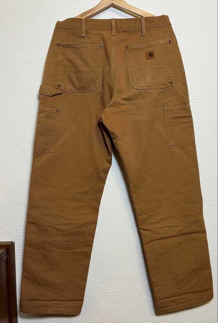 カーハート ダブルニーペインターパンツ 32 ブラウンダック ワークパンツ