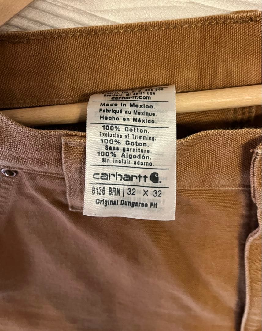 カーハート ダブルニーペインターパンツ 32 ブラウンダック ワークパンツ