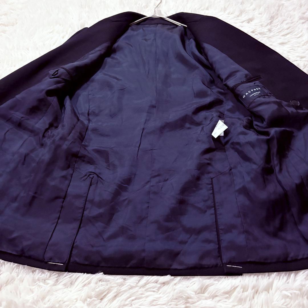 マカフィー ウール ダブルブレスト ジャケット　金ボタン 紺ブレ S