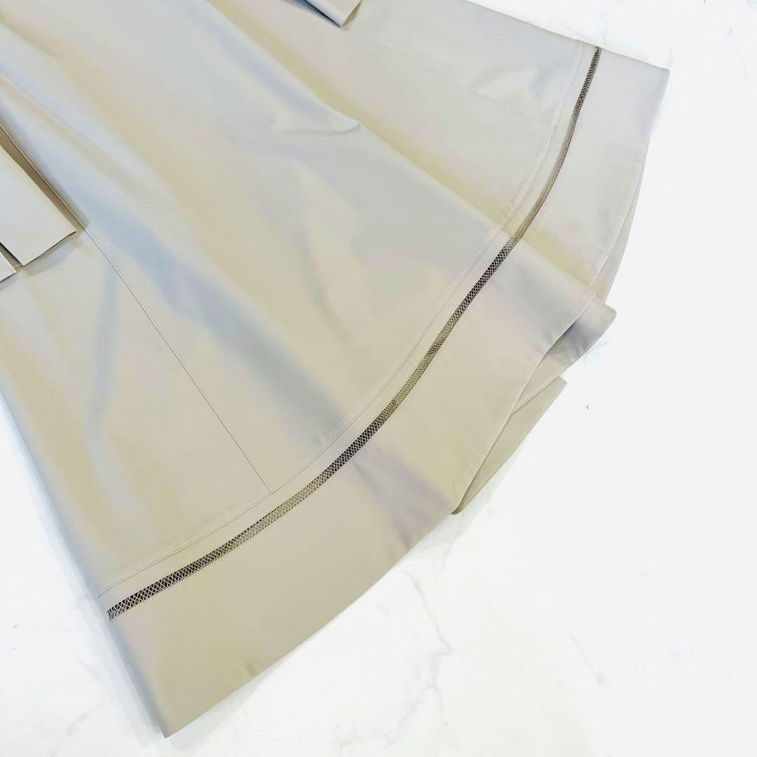 未使用級✨フォクシーニューヨーク　スプリングコート　ベルト付き　フレア　ロング