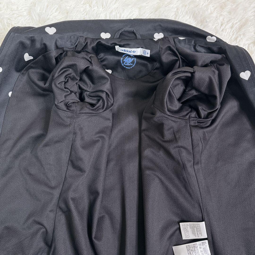 希少✨ adidas トラックジャケット ハート柄 ジャージ トレフォイル M