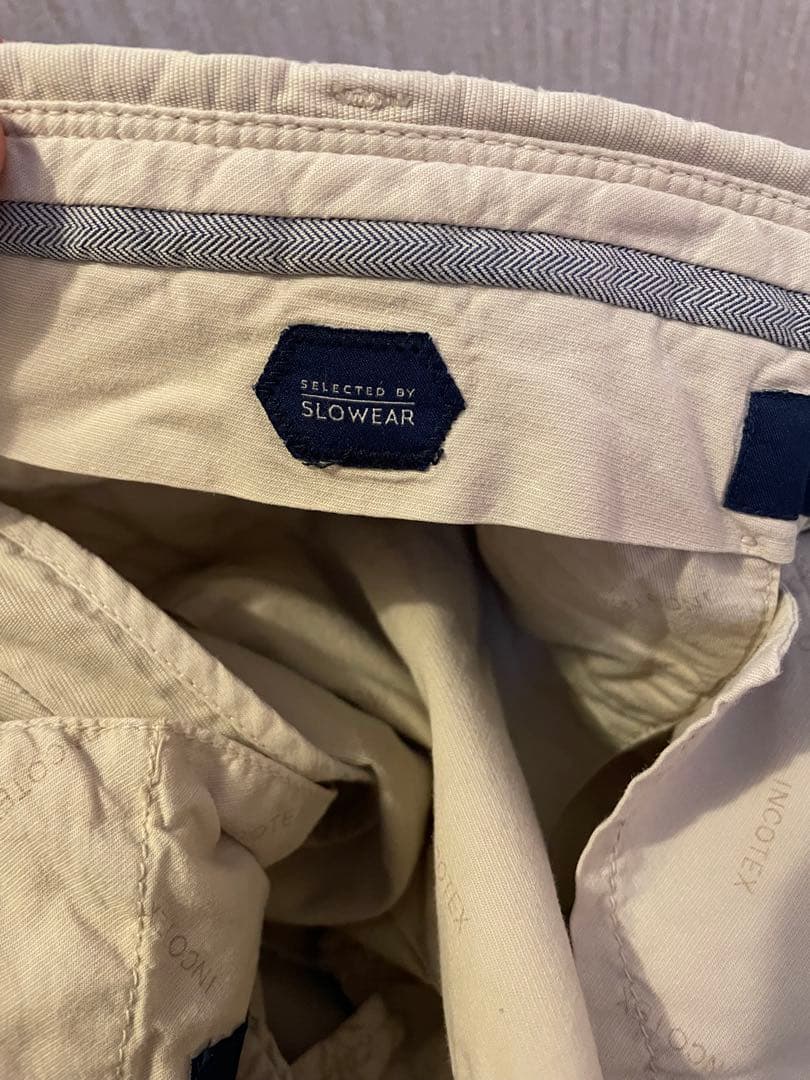 INCOTEXインコテックス　チノスラックス48クリーム色