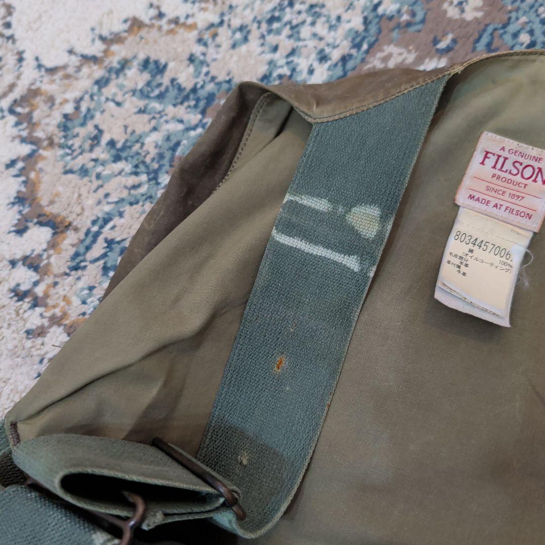 FILSON フィッシングベスト オリーブグリーンストラップベスト