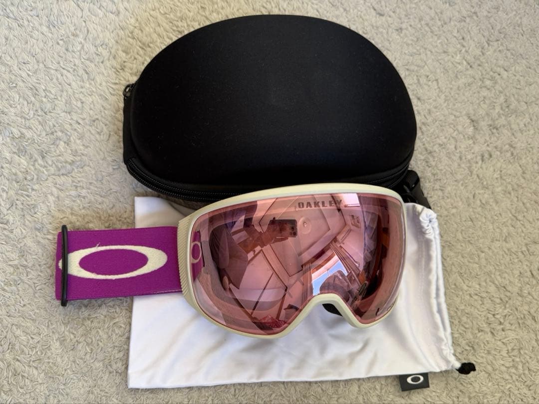 美品！オークリー FLIGHT TRACKER XL ハイピンク ケース付