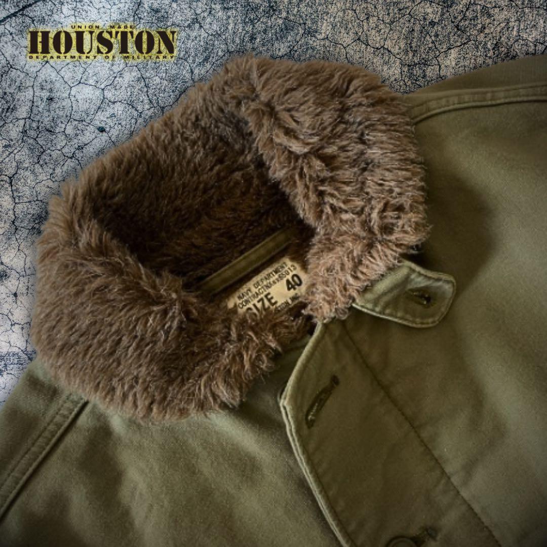 『レアモデル◎』HOUSTON（ヒューストン）N-1デッキジャケット カーキ
