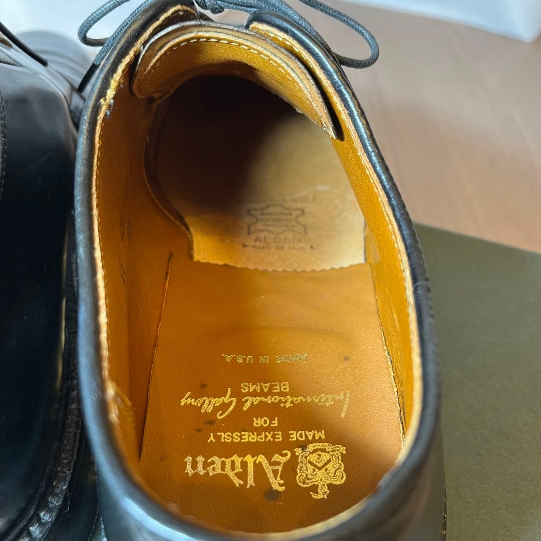 【Alden×BEAMS バリーラスト コードバン プレーントゥ9901】美品