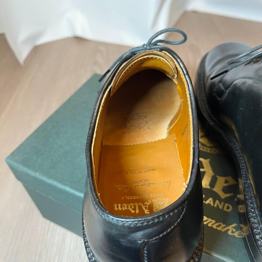 【Alden×BEAMS バリーラスト コードバン プレーントゥ9901】美品