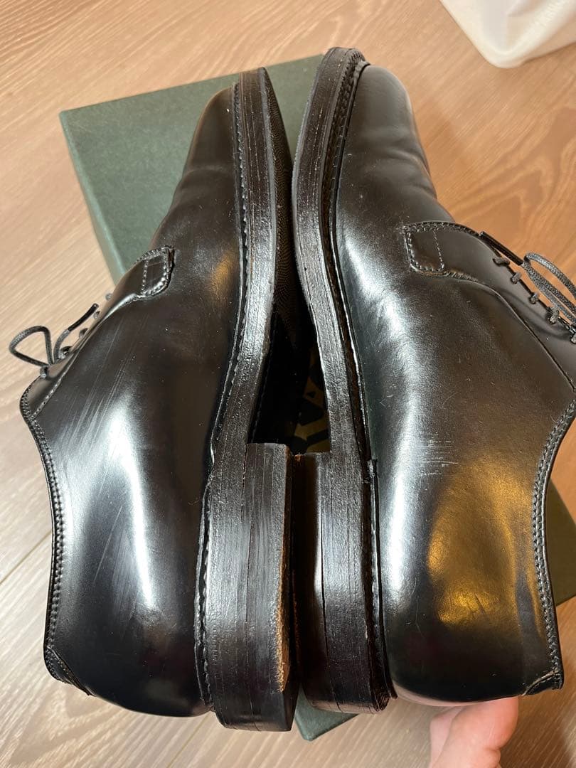 【Alden×BEAMS バリーラスト コードバン プレーントゥ9901】美品