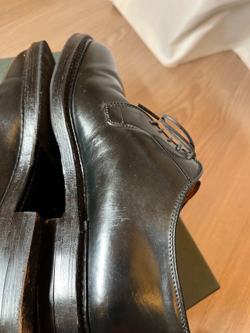 【Alden×BEAMS バリーラスト コードバン プレーントゥ9901】美品