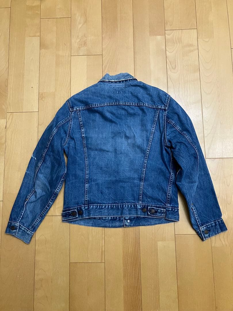 ヴィンテージ　シンプル　デニムブルー Gジャン