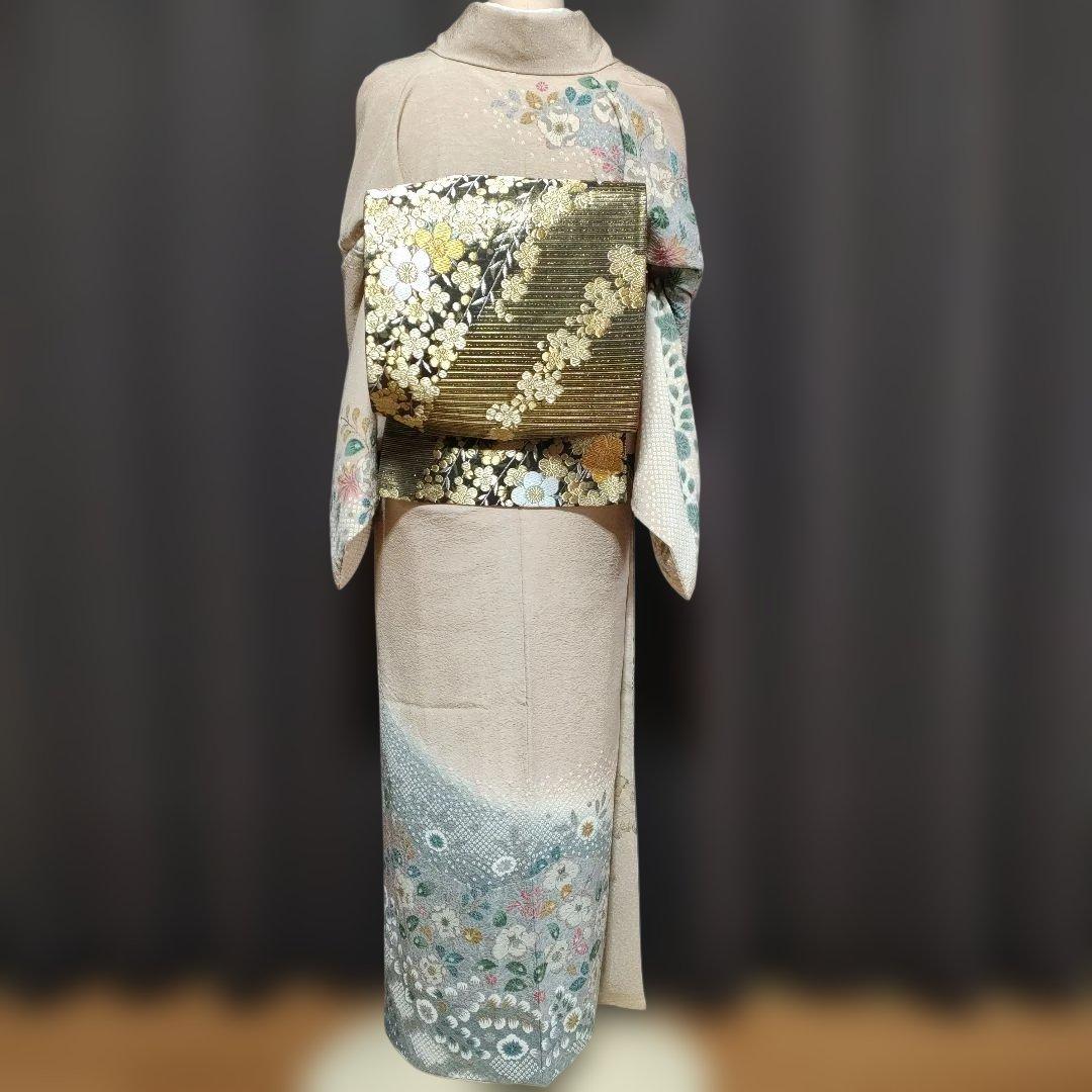 訪問着フルセット 薄茶色