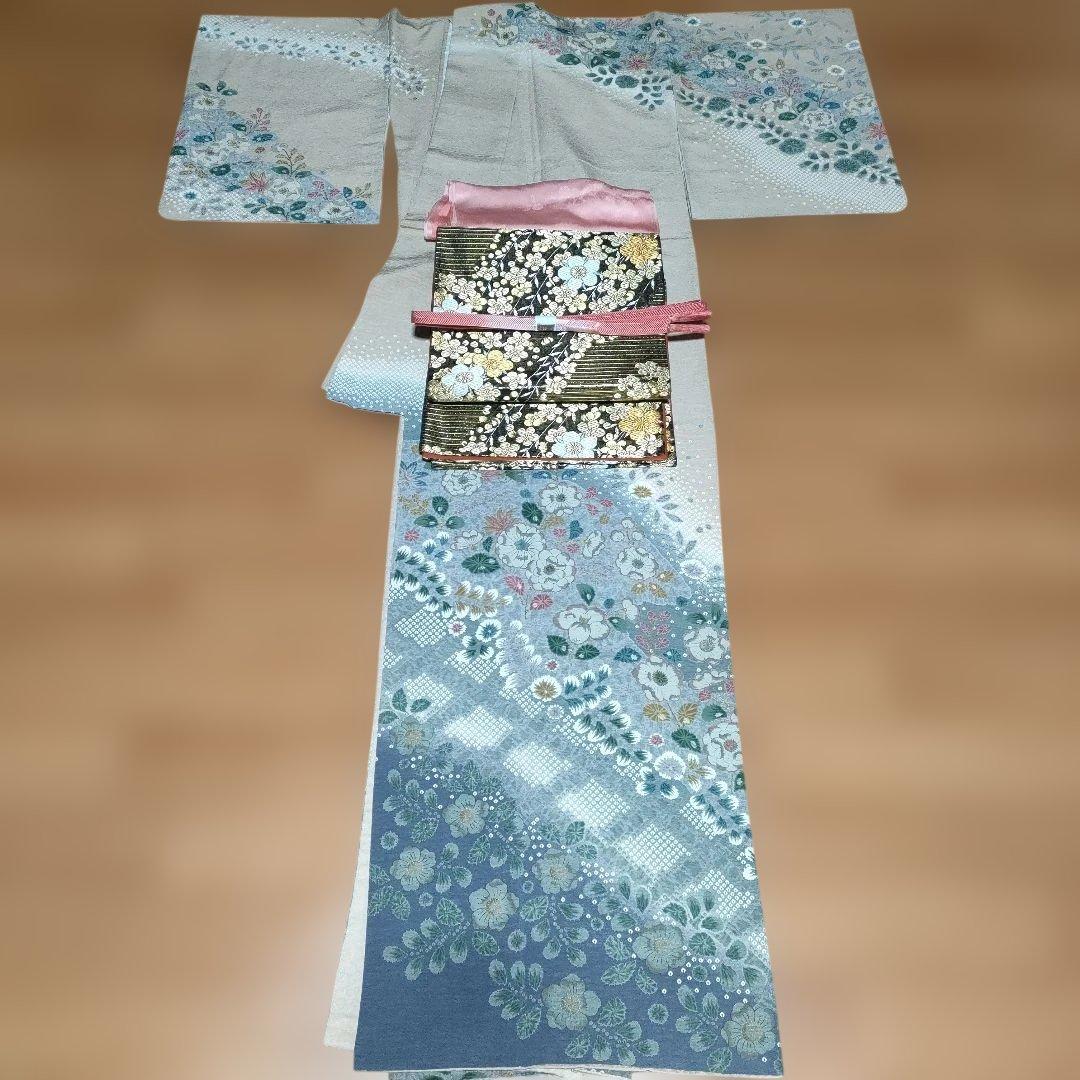 訪問着フルセット 薄茶色