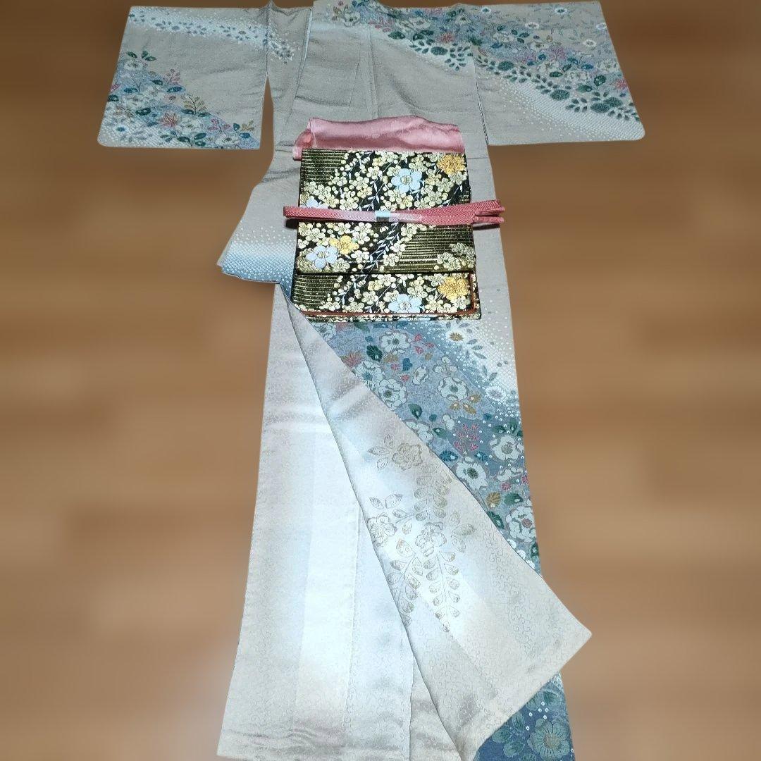 訪問着フルセット 薄茶色