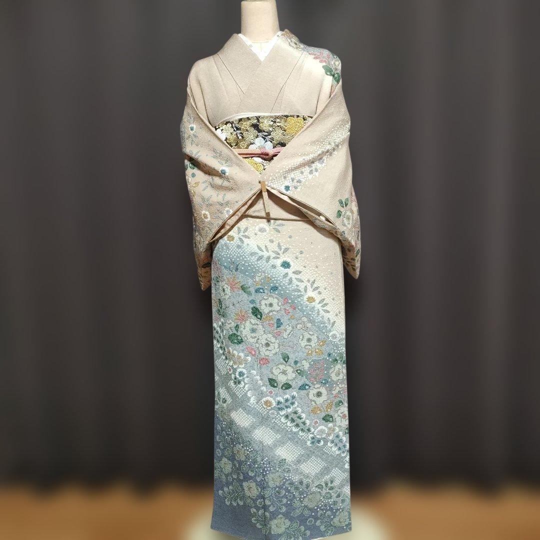 訪問着フルセット 薄茶色