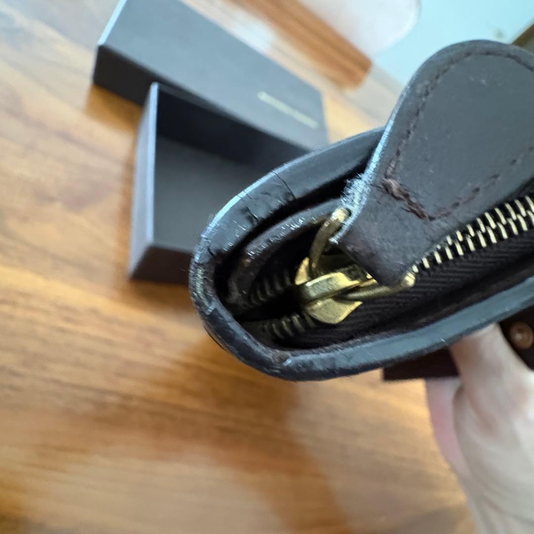 Bottega Veneta イントレチャート 長財布　こげ茶色ブラウン