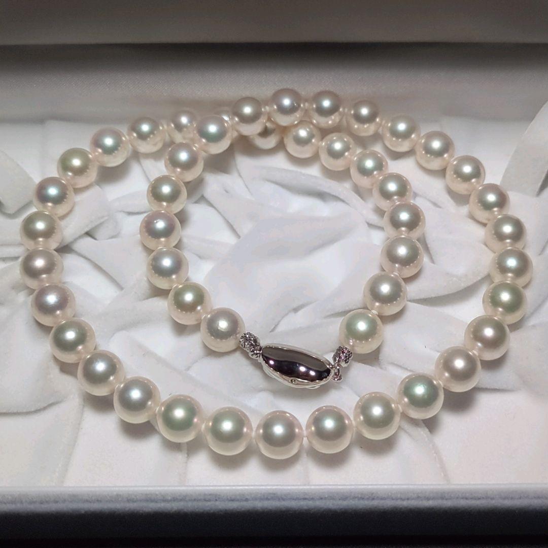 あこや真珠 花珠 大珠 ネックレス ピアス 鑑別書 約8.5-9.0mm 240