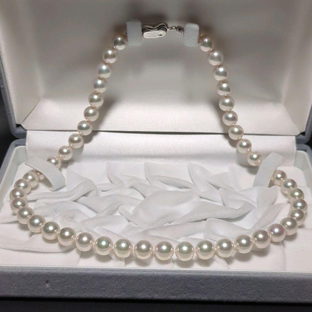あこや真珠 花珠 大珠 ネックレス ピアス 鑑別書 約8.5-9.0mm 240