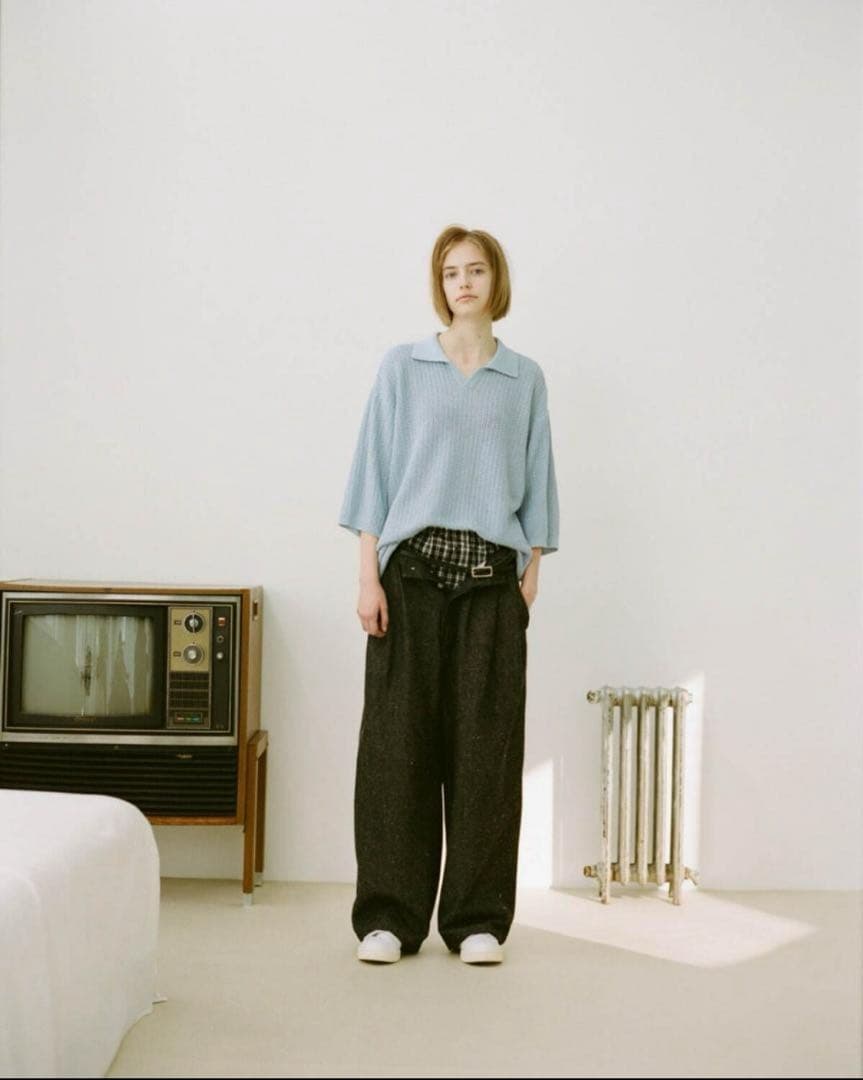 Blanc YMブランワイエム SKIPPER KNIT SHIRT