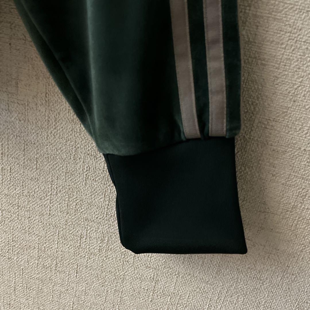 アディダス ファイヤーバード ベロア トラックトップ ジャージ グリーン