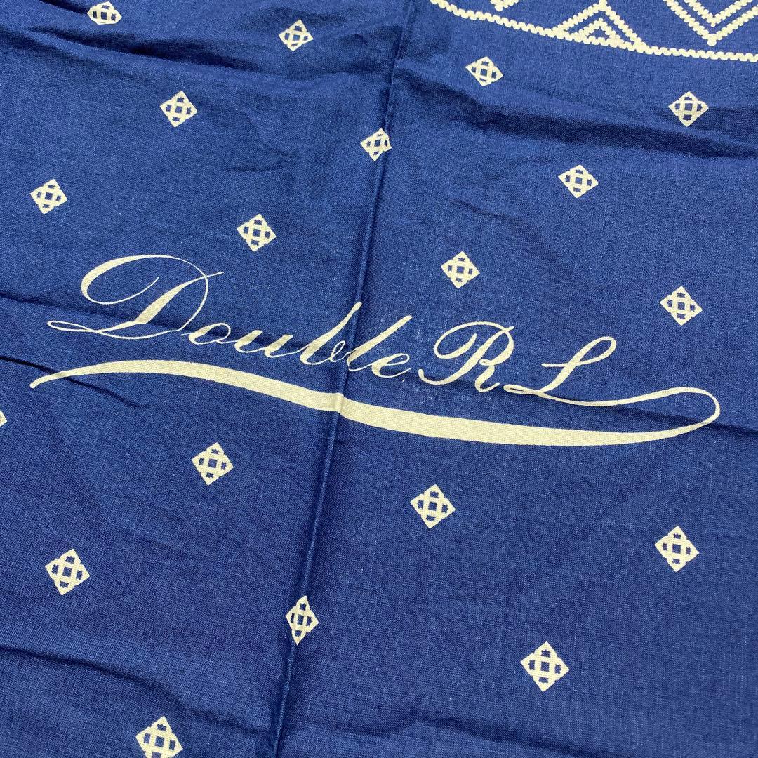 新品未使用品 23 aw RRL 日本製 インディゴ ロゴ ストール