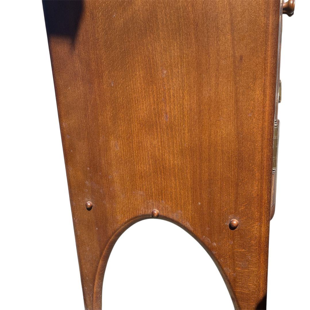 カリモク 木製 電話台 昭和レトロ オールド コロニアル 希少 ラック 天然木