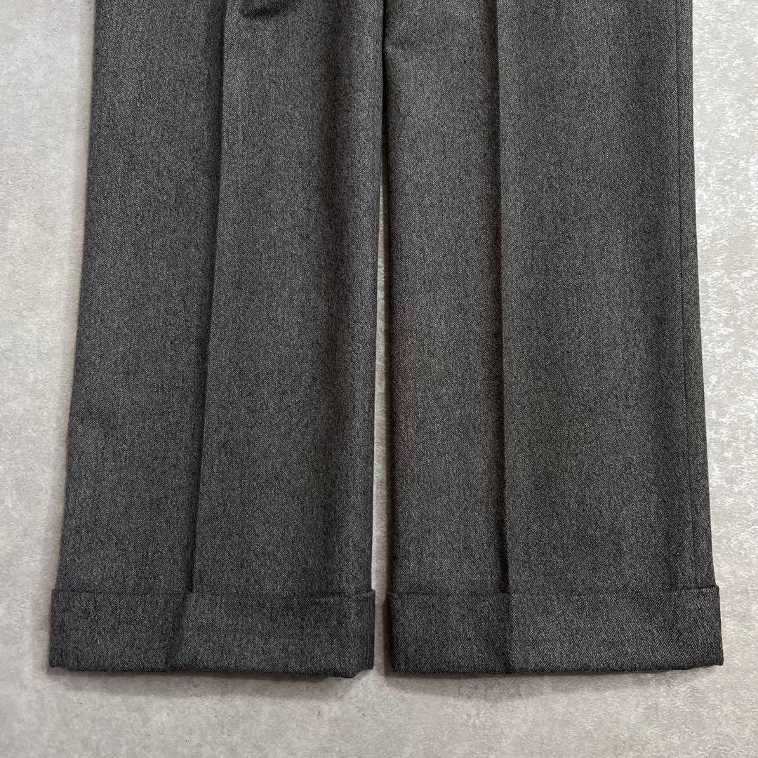【極美品】INCOTEX インコテックス ウールサキソニースラックスパンツ 48