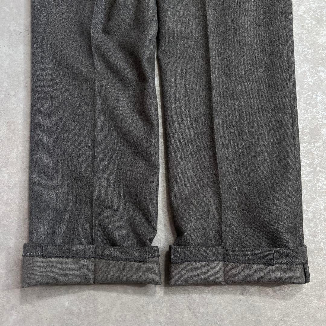 【極美品】INCOTEX インコテックス ウールサキソニースラックスパンツ 48