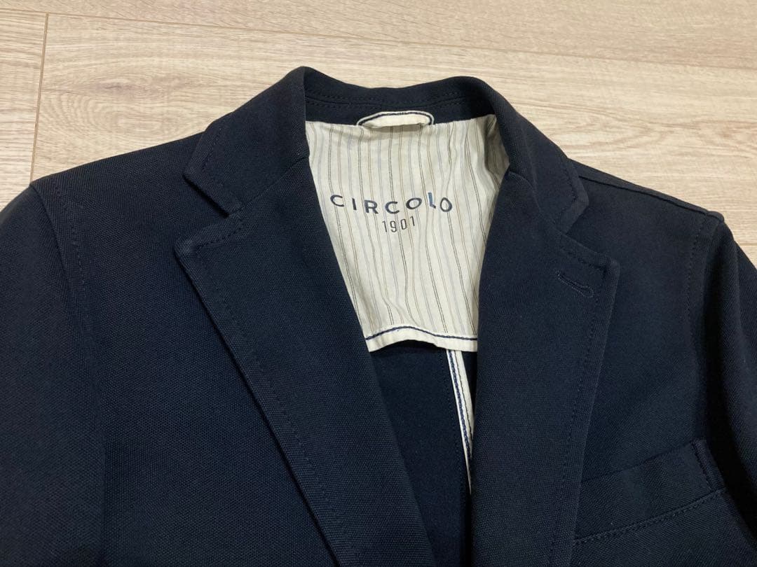 CIRCOLO1901 テーラードジャケット 42 XS-S ダークネイビー
