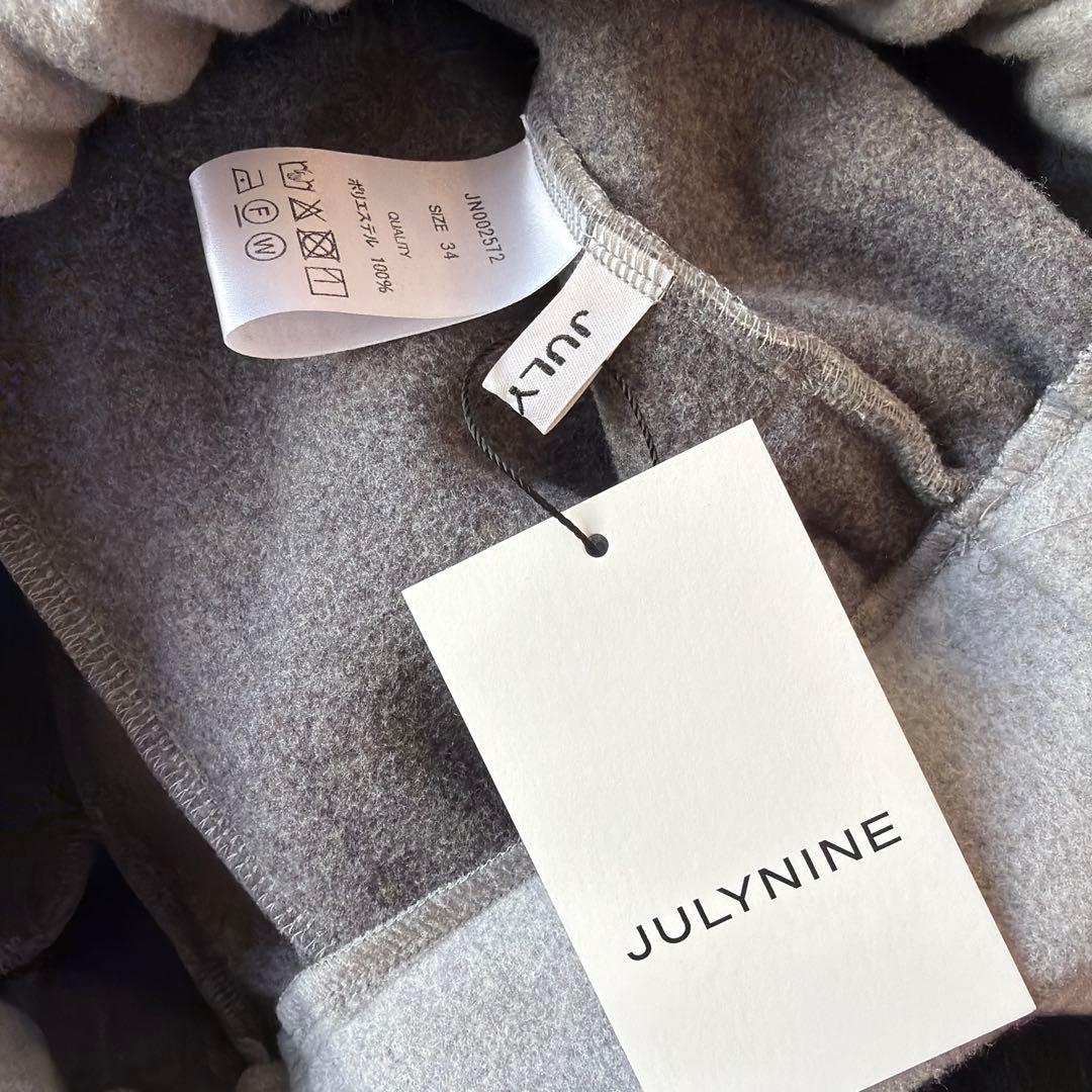 JULYNINE ふわもちパンツ　グレー　34