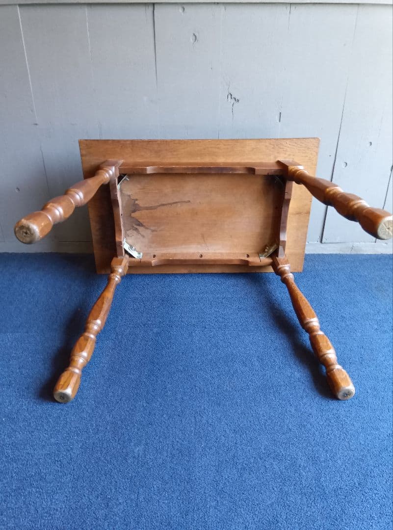 木製長方形テーブル　レトロ　ヴィンテージ