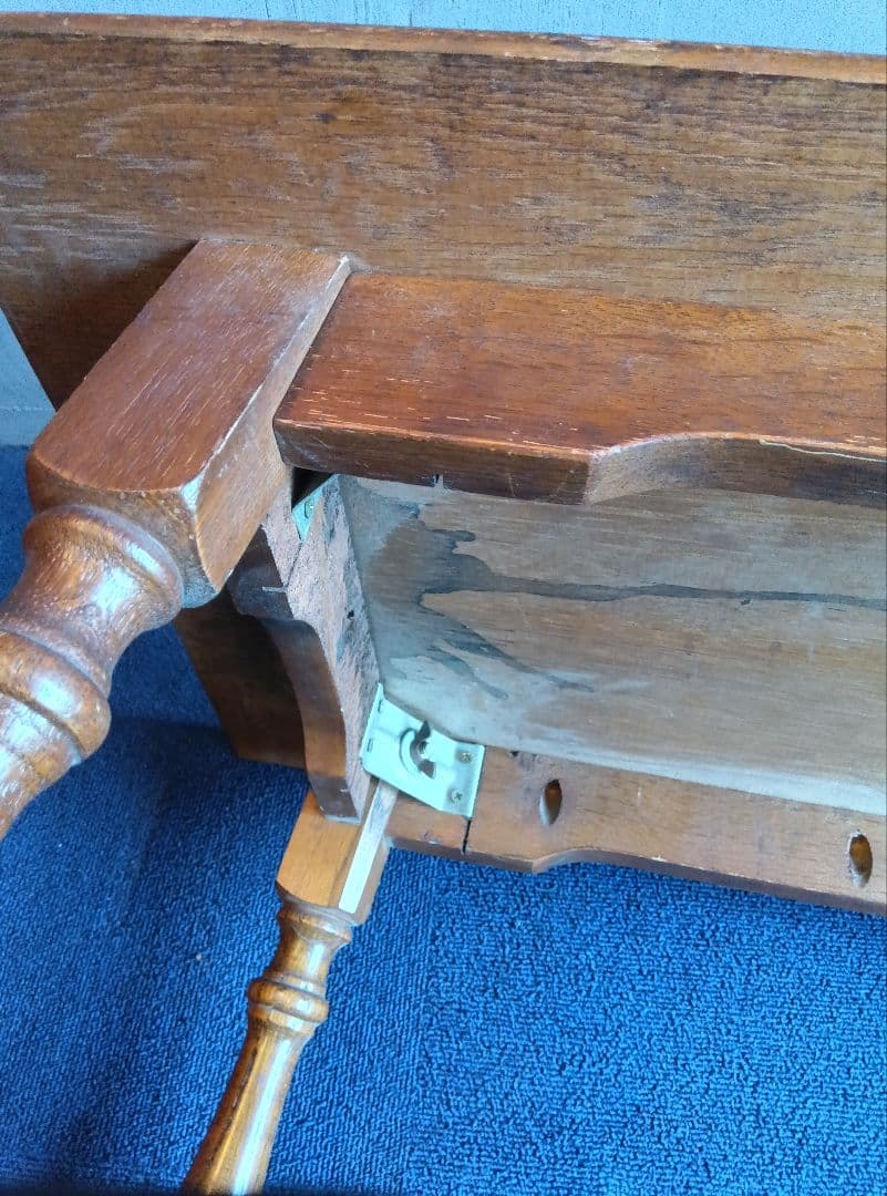 木製長方形テーブル　レトロ　ヴィンテージ