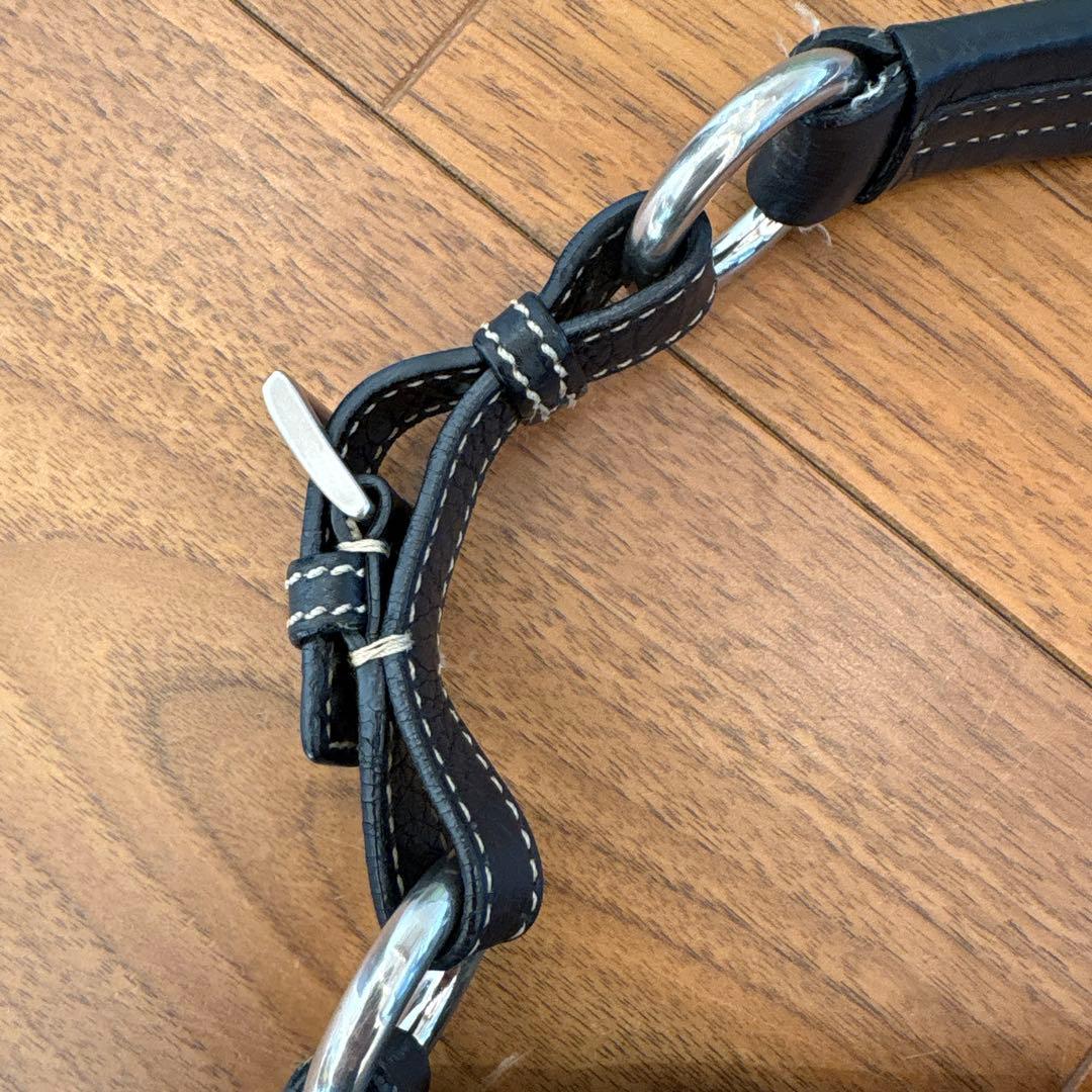 PRADA ブラックレザーショルダーバッグ