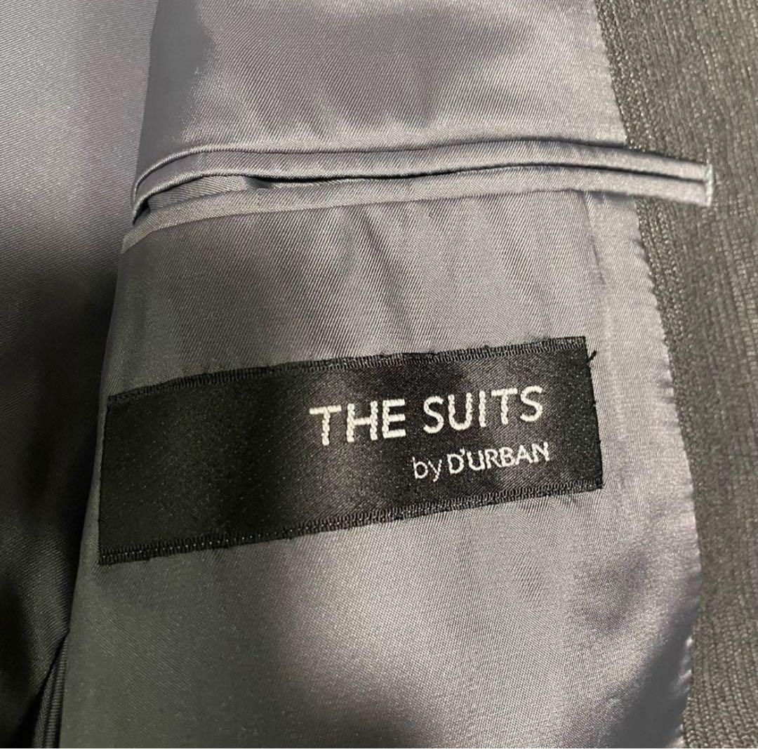 【美品】THESUITS by DURBAN グレー ダブル　ブレスト スーツ