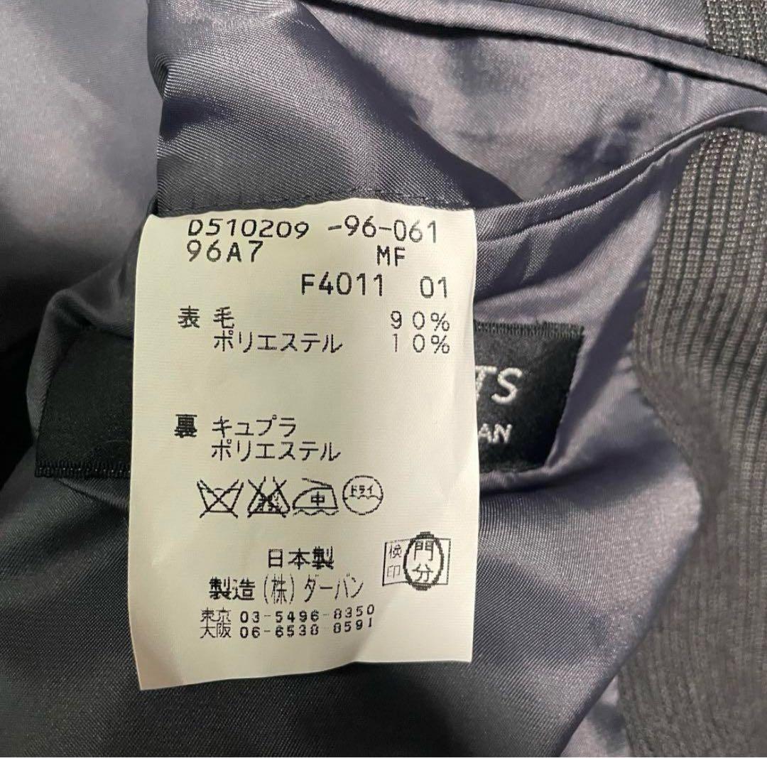 【美品】THESUITS by DURBAN グレー ダブル　ブレスト スーツ