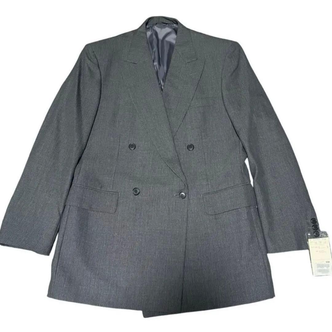 【美品】THESUITS by DURBAN グレー ダブル　ブレスト スーツ