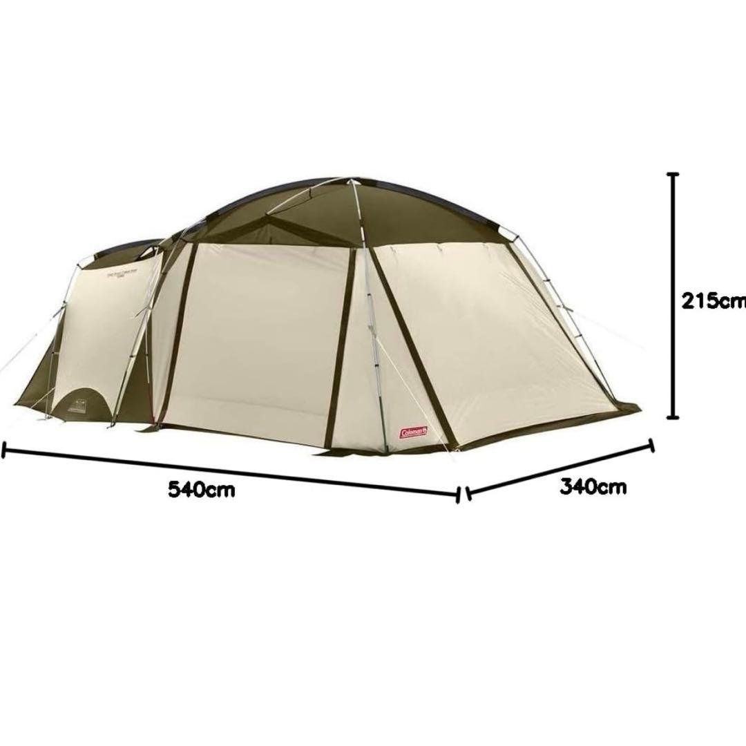 【美品】タフスクリーン2ルームハウス　オリーブサンド　コールマン　テント