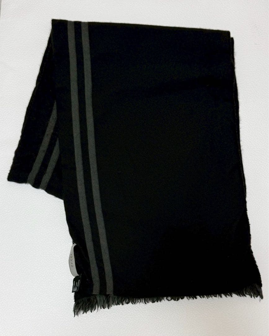 GUCCI グッチ マフラー メンズ GGパターン リバーシブル ウール100％