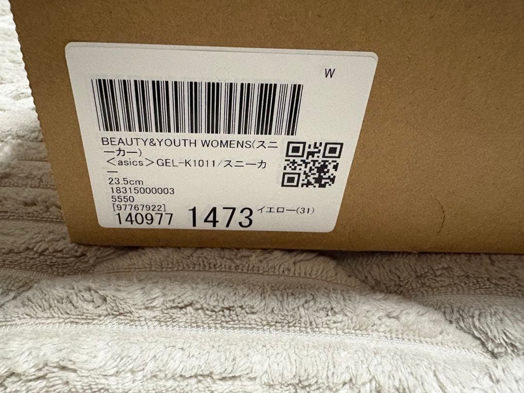 asics GEL-K1011 スニーカー　イエロー