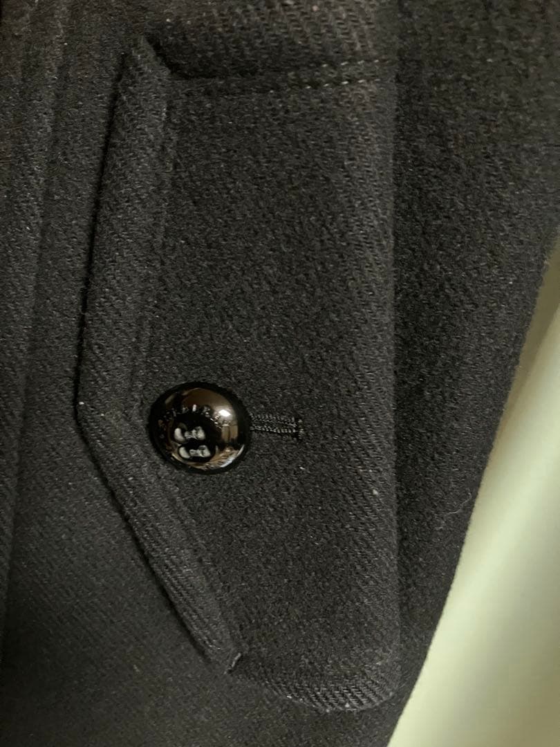 BURBERRY BLUE LABEL ブラック ウールロングコート 36